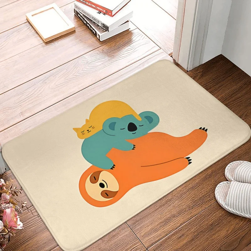 

Sloth Bath Mat Being Lazy Doormat Kitchen Carpet Balcony Rug Home Decoration