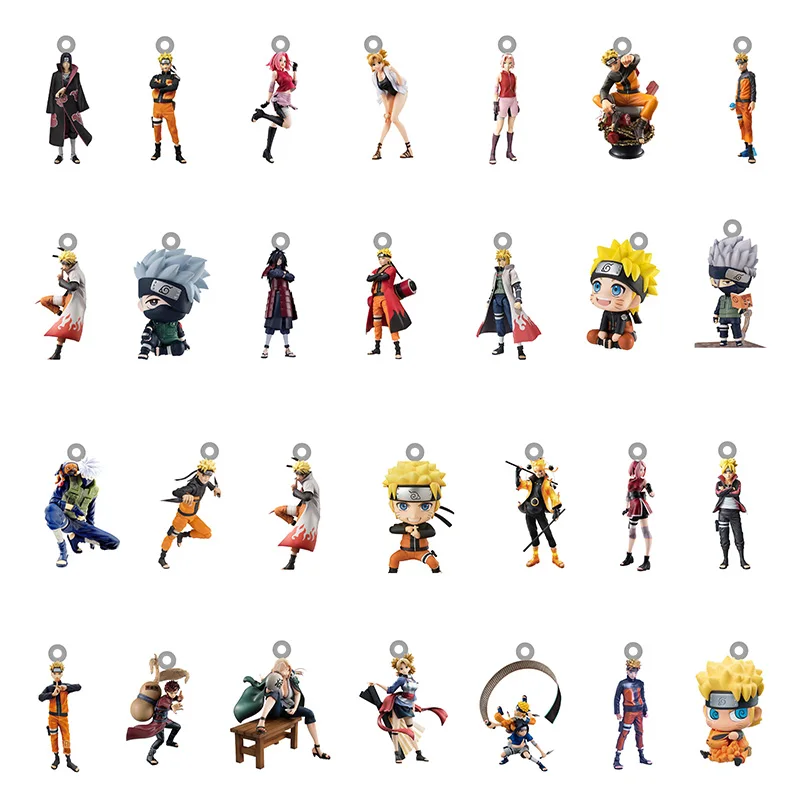 Аниме Наруто 10 шт. акриловая фигурка героя милая мультяшная подвеска ювелирные