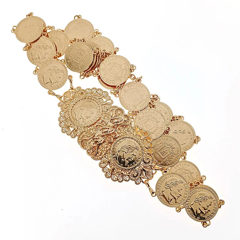 Пояс с монетницей фигуркой Наполеона Турция свадебная бижутерия для тела