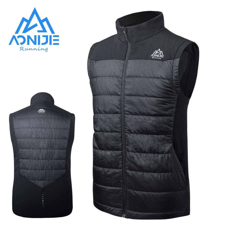 AONIJIE Lightweight Winter Outdoor Warm Vest Sports Windproof Waistcoat Thermal Weskit For Running Climbing Hiking Cycling F5107