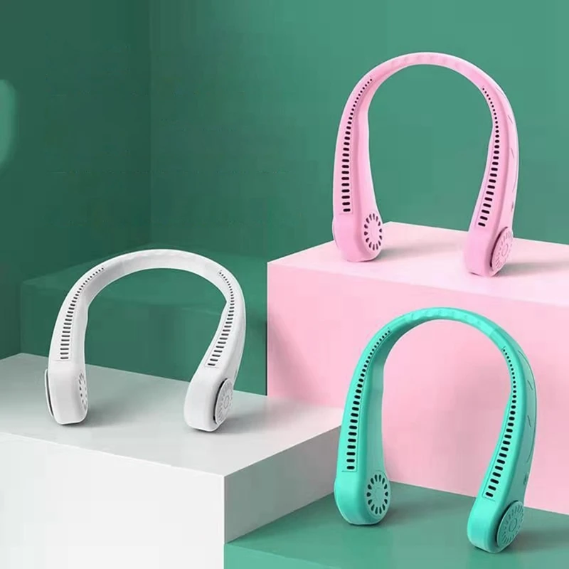 

Portable Leafless Hanging Neck Fan USB Charging Handheld Student Lazy Hanging Neck Small Mini Small Electric Fan