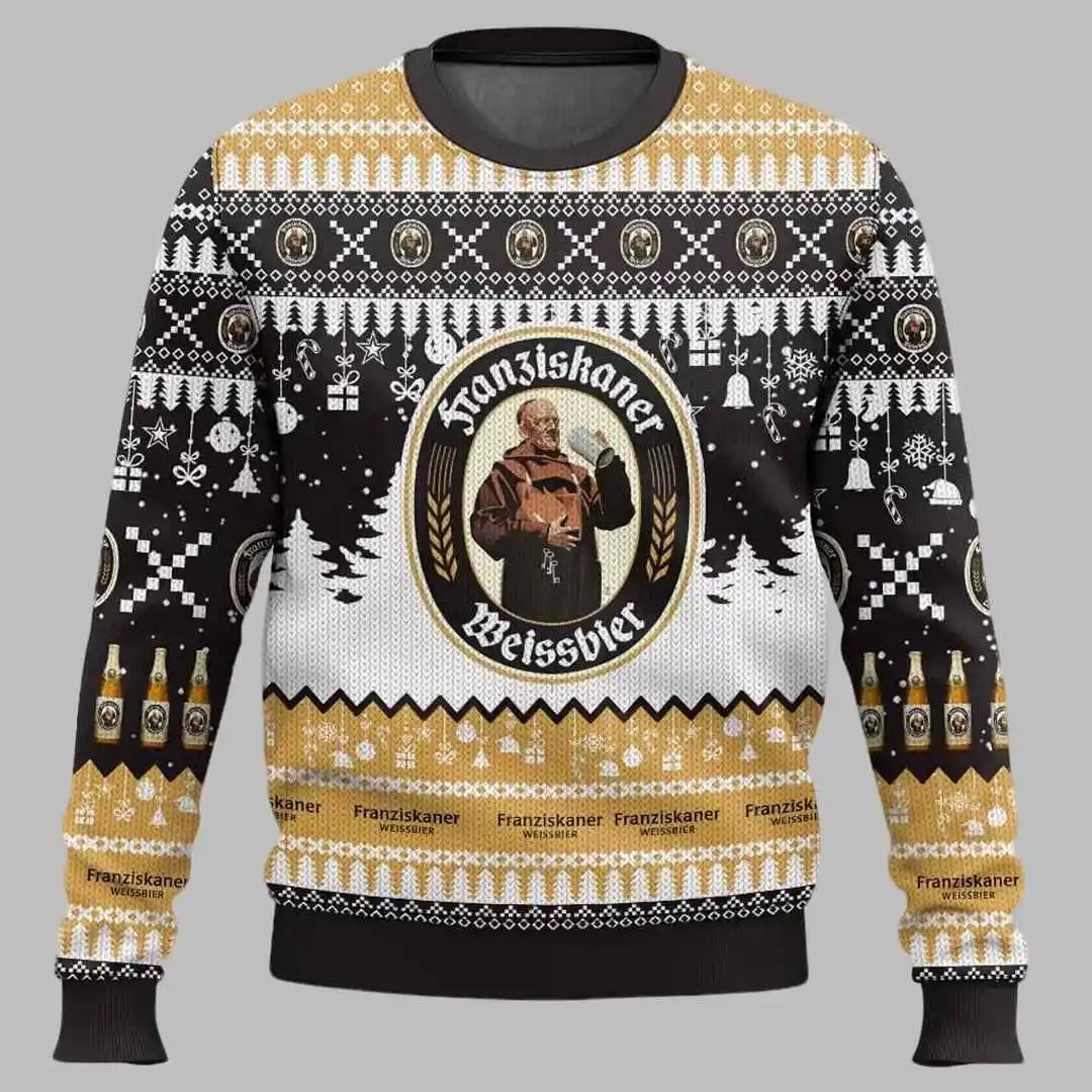 Franziskaner Ugly Christmas Sweeter 2025 New 3D Printed O-neck Hoodie Men's Shirt Hot Selling New Years Men's Oversized Clothing (art.: 3920cacbf8a46) - 3920cacbf8a46