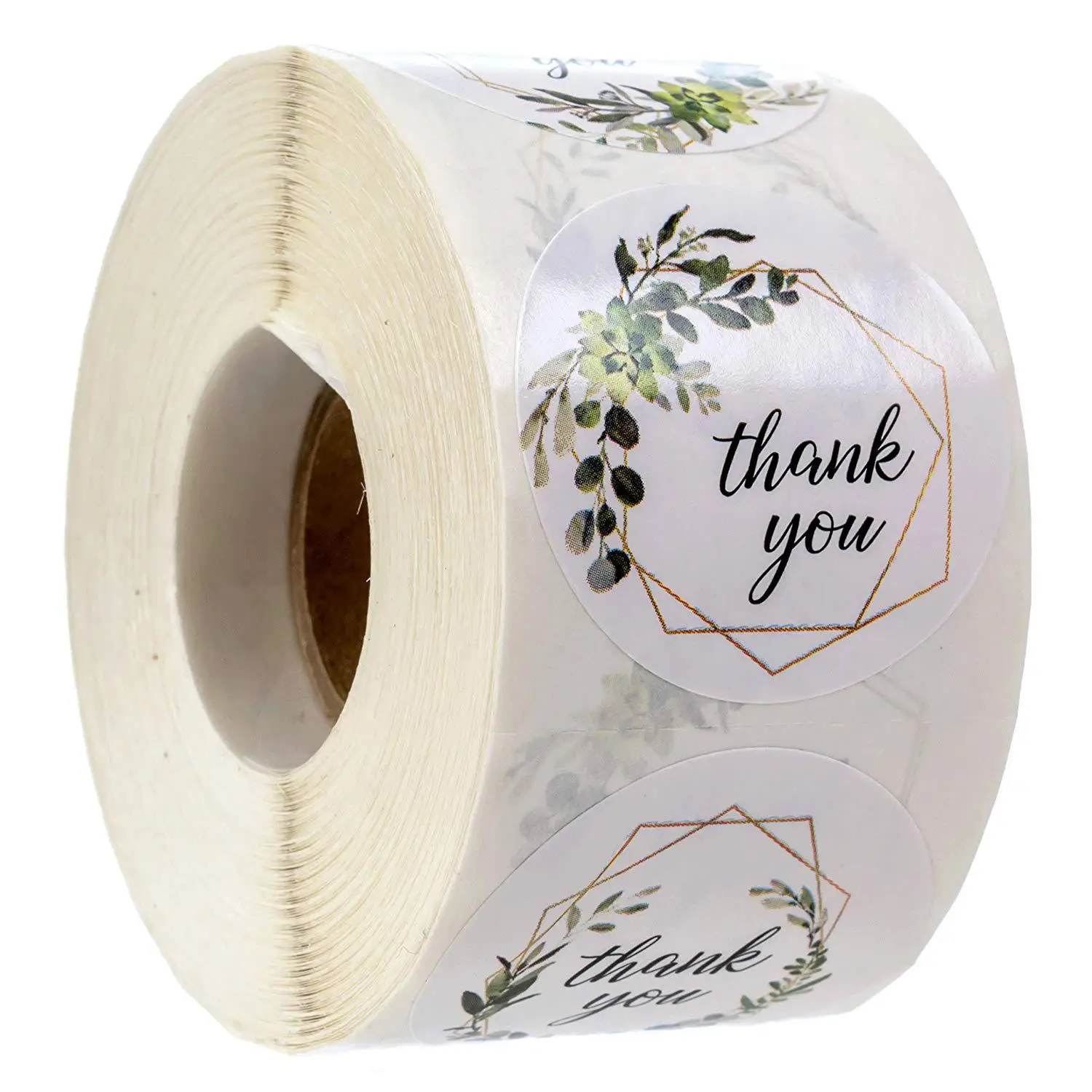 

Roll sealed sticker thank you for handcraft decorative sticker label