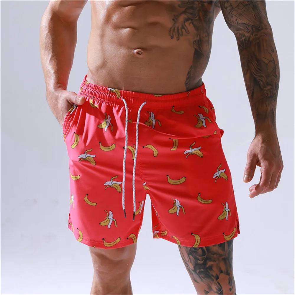

Beach Shorts Men's Printed Quick-drying Breathable Five-point Beach Pants Youth Loose Large Size Sports Casual Shorts 2022