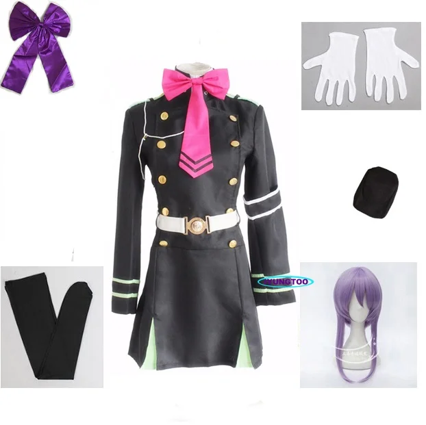 

Japanese Anime Seraph Of The End Owari No Seraph Hiiragi Shinoa Cosplay Costumes Full Set Uniform
