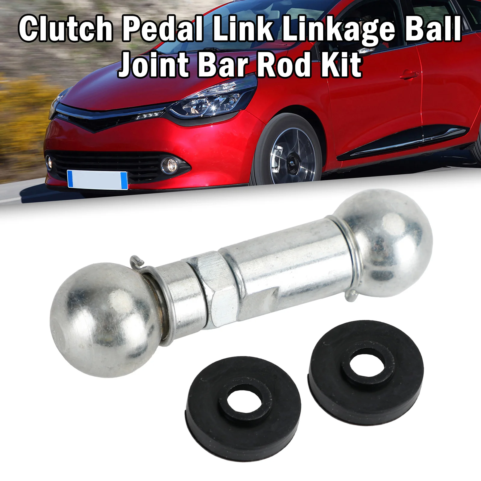 Areyourshop Clutch Pedal Link Linkage Ball Joint Bar Rod Kit For Renault Clio Twingo Kangoo Car accessories
