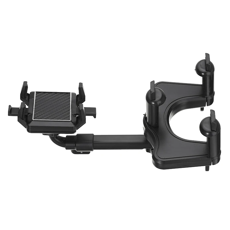 1pc Car Rearview Mirror Phone Holder Car Mount Mobile Phones Adjustable Bracket 360 Rotatable Retractable Holder