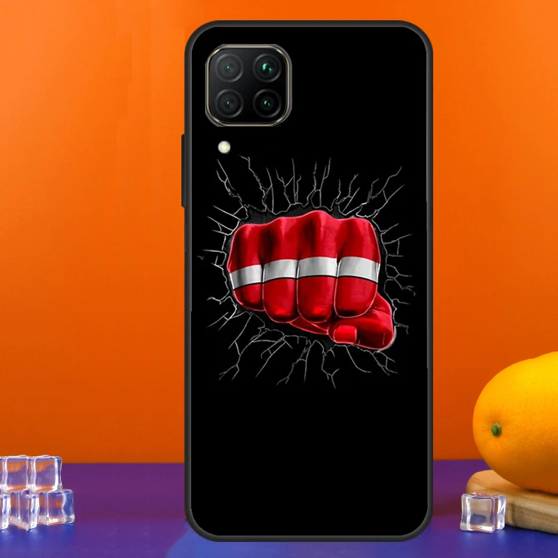 Фото Флаг Латвии для Huawei Nova 12s 12i 11i 5T 9 10 SE Y91 Y90 Y60 Y70 Y72 Y61 P60 Pro P20 P40 P30 Lite Case №5