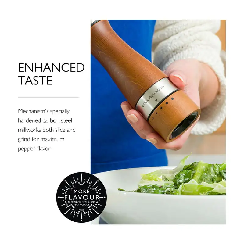 

Wood Salt and Pepper Grinder Set, Brown