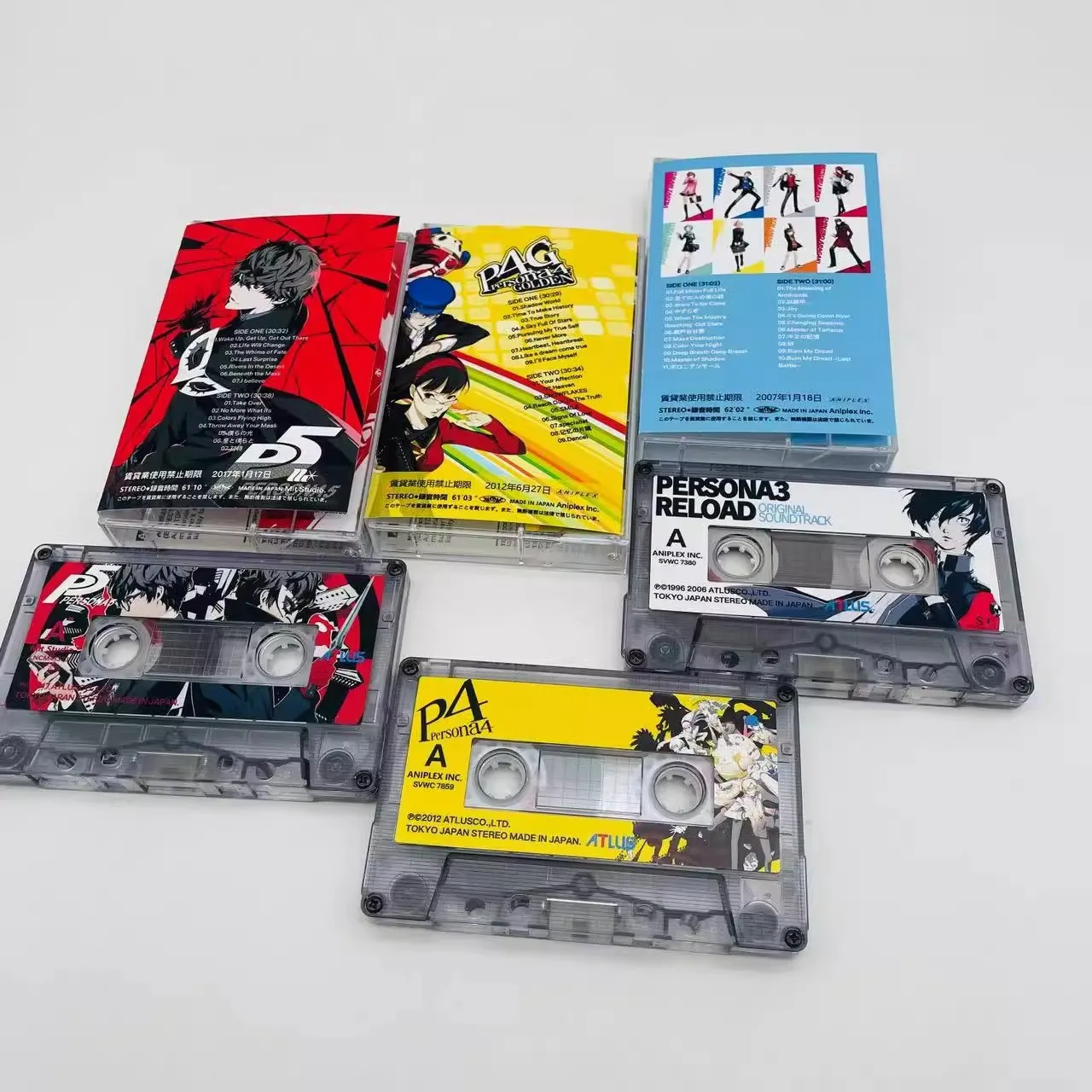 Фото Игра PERSONA Shoji Meguro музыкальная лента Greatest Hits OST альбом 3 шт. кассеты косплей Walkman рекордер Soundtracks Box вечерние музыка №2