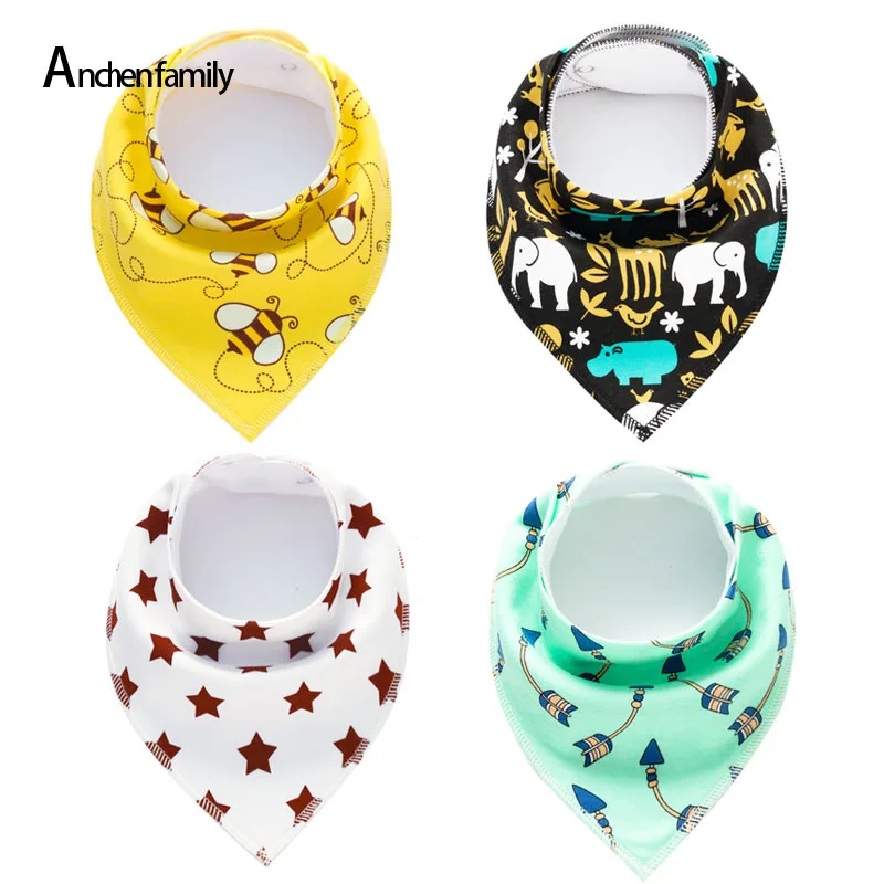 

Baby Newborn Triangle Scarf Cotton Cartoon Child Bandana Bib Newborn Slabber Absorbent Cloth Bibs Drool Bib Baby Burp Cloths