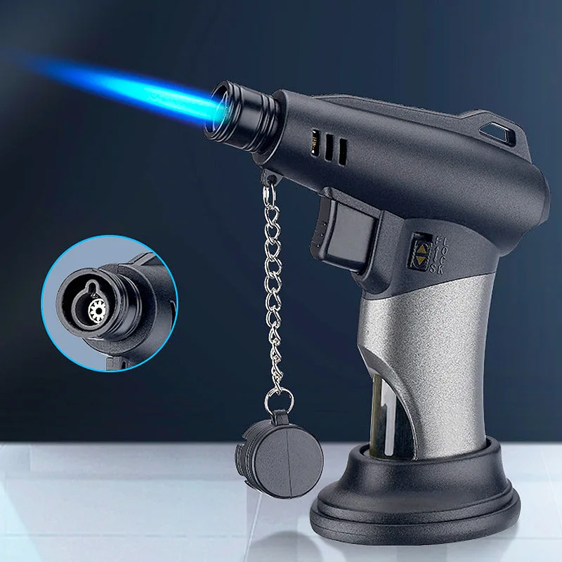 

Portable Camping Kitchen BBQ Lighter Butane Gas Lighter Metal Welding Windproof Cigar Lighter Cigarette Lighters Unusual Lighter