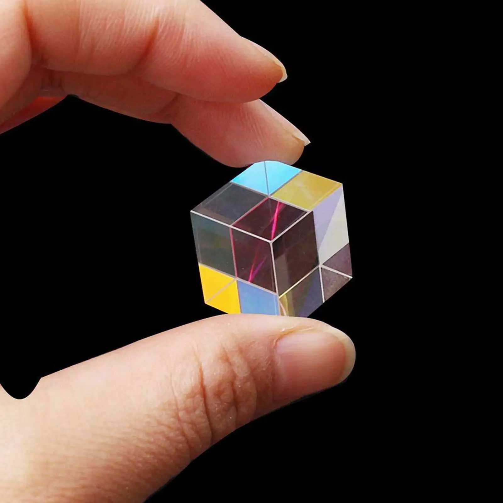 

Polyhedral Cube Prism Light Cube Gift From Optical Science Prism Creative Ornaments Optical Prism Cube Prism High Energy