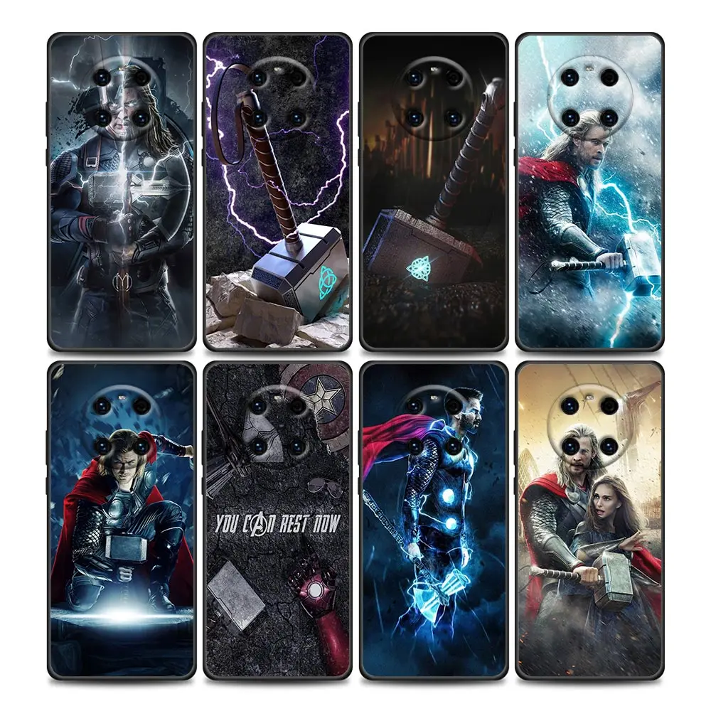 

Phone Case for Huawei Y6 Y7 Y9 2019 Y5p Y6p Y8s Y8p Y9a Y7a Mate 10 20 40 Pro RS Soft Case Marvel Hero Thor