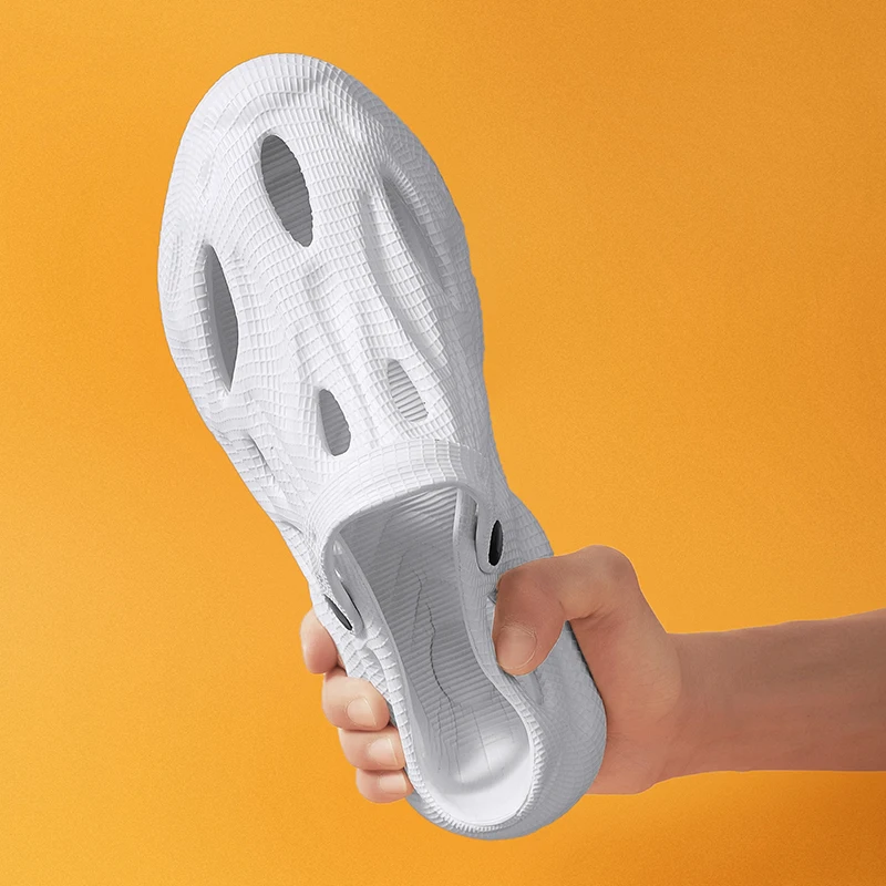 Men's Slipper Sandals Slip-on Flats Clogs Breathable Beach Slide Sandal Lightweight Waterproof Non-slip Wading Durable Sandalias