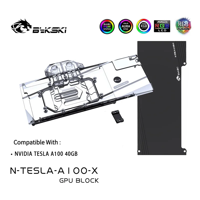 Блок водяного охлаждения графического процессора Bykski для NVIDIA TESLA A100 40 ГБ