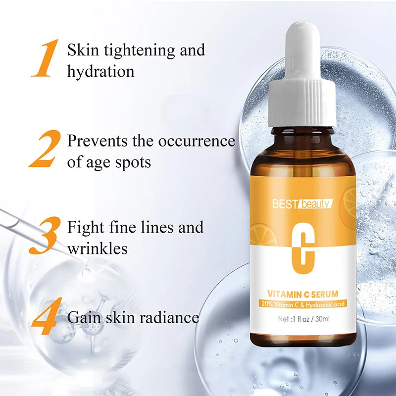 

Vitamin C Serum 30ml Acne Treatmentdark Spot Removing Anti-aging Anti-wrinkle Breightening Brighten Skin Tone Moisture 1pcs