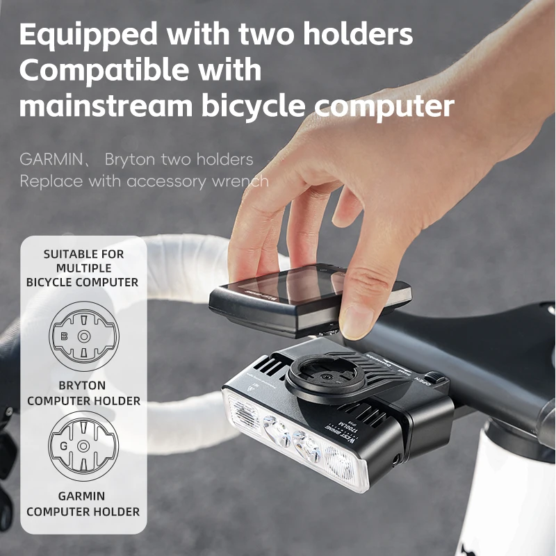 Велосипедные передние фонари WEST BIKING 3 в 1 1700 лм водонепроницаемая велосипедная