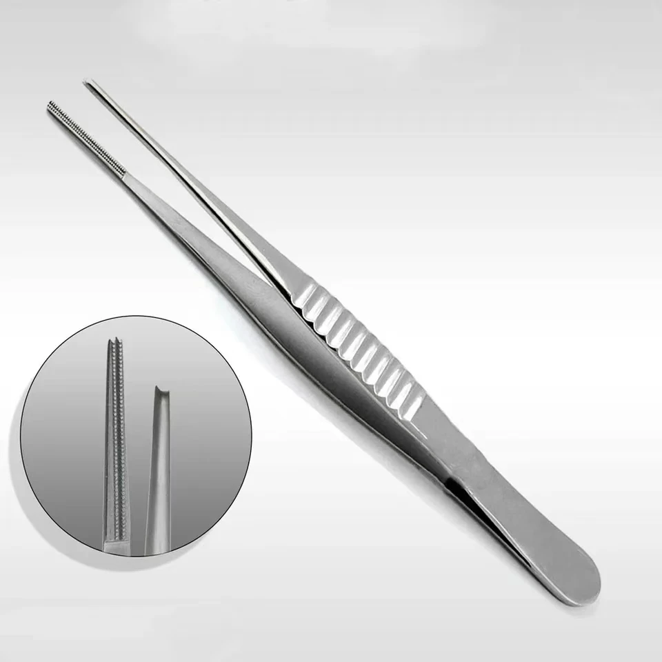 Фото 1 шт., щипцы для снятия заусенцев, автоматические щипцы для тканей, сосудистые процедуры, хирургические пинцеты, медицинские щипцы №2