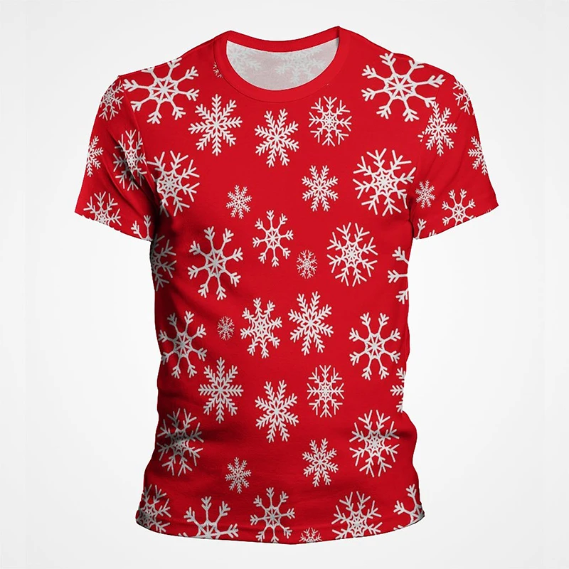 

Рождественские снежинки, Рождественская футболка, мужские, женские, модные, для мальчиков, девочек, детей, 3D принт, футболка классная, повсед...