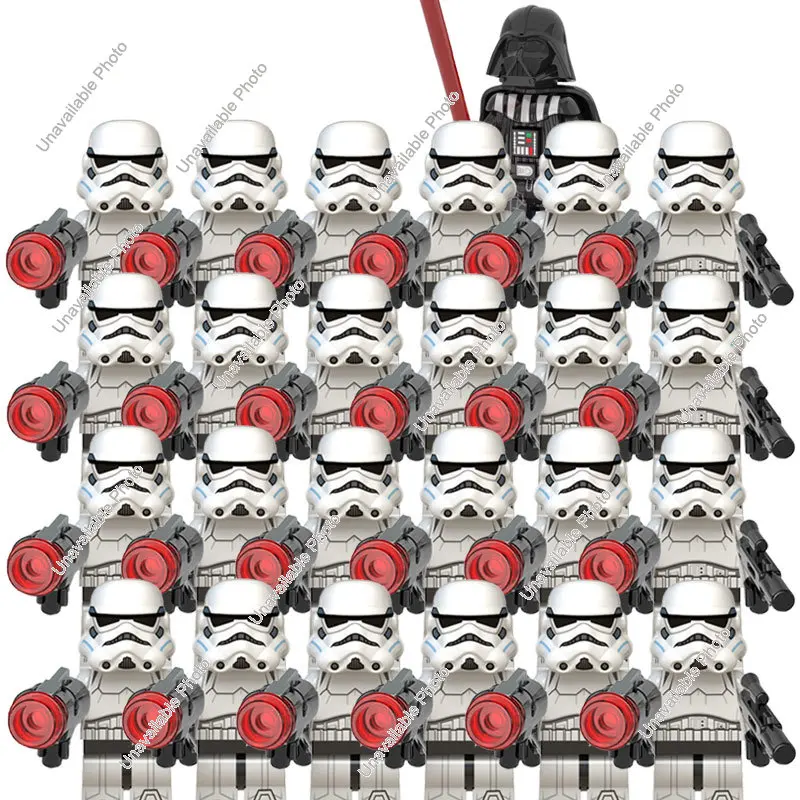 

Bandai 25Pcs Clone Troopers Stormtroope 501st Clone Legion Darth Vader Crosshair Wrecker Echo Bricks Action Figures Toys