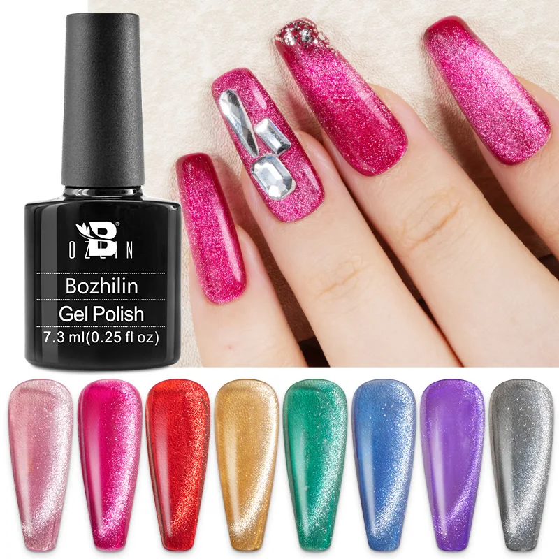 Магнитный Гель-лак для ногтей кошачий глаз 8 цветов |