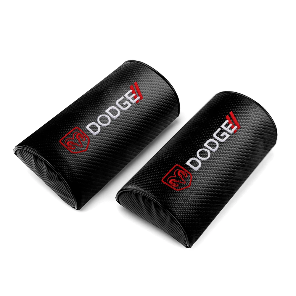 

1/2 шт. эмблема автомобильный подголовник подушка для поддержки шеи авто аксессуары для интерьера для Dodge Durango Caliber Challenger SXT SRT Magnum Ram