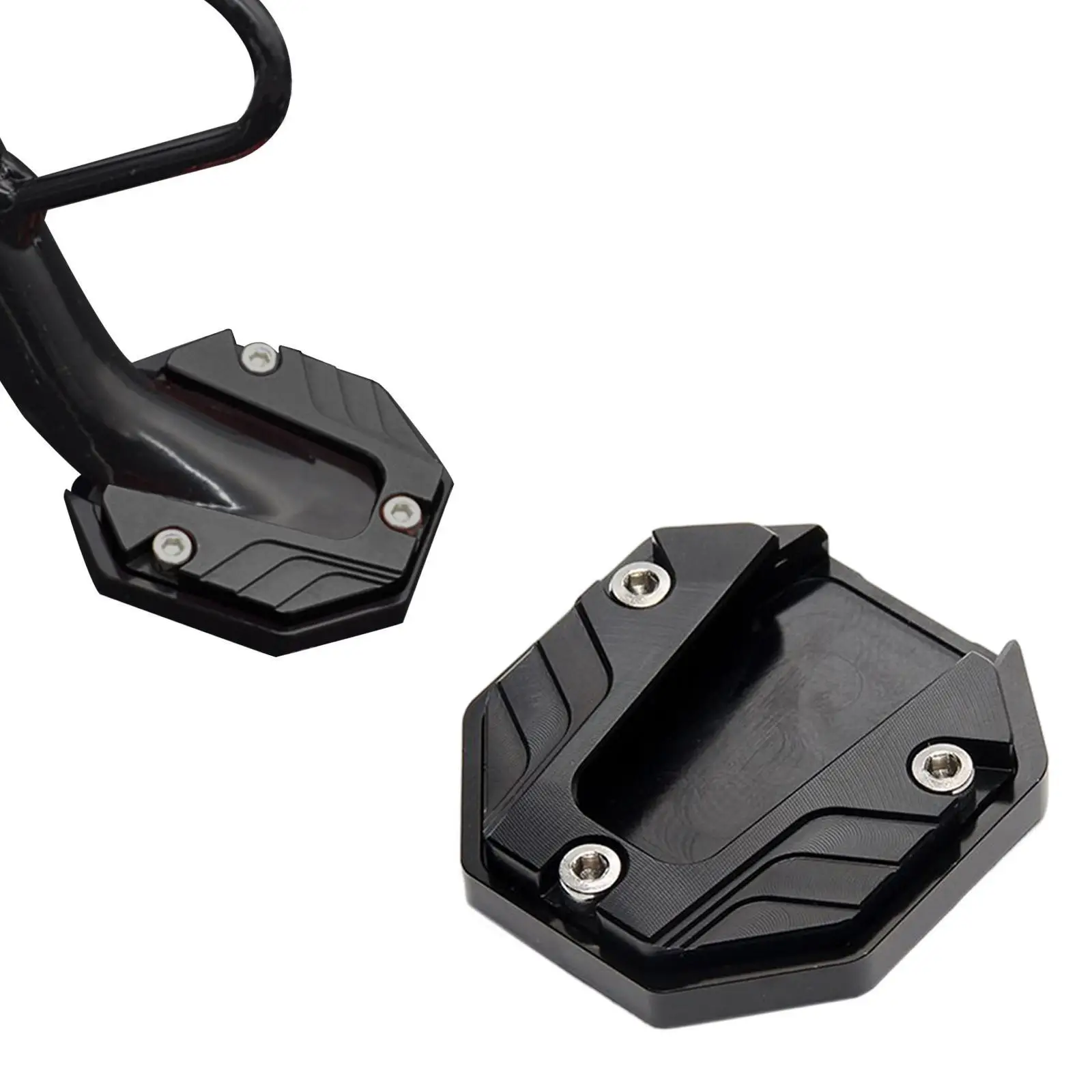 

Aluminum Alloy Motorcycle Bike Kickstand Extender Foot Side Stand Extension Foot Pad Support Plate Motorbike Accessories