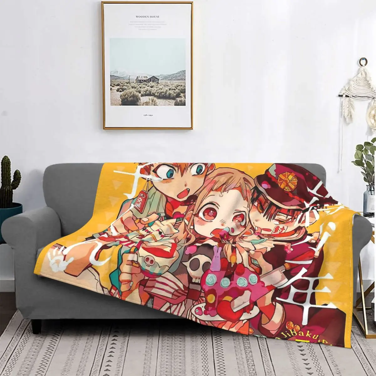 

Портативные теплые пледы Hanako Kun манга Aesome Nene Yashiro And Kou Minamoto для постельного белья для путешествий