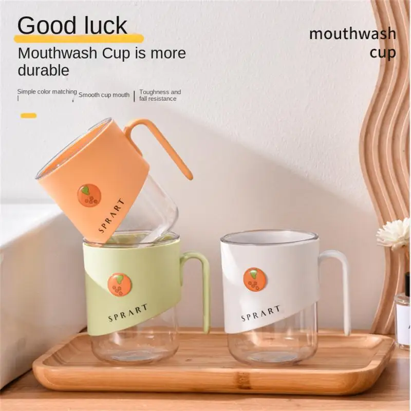 

Simple Travel Kawaii Mouthwash Cup Creative Brushing Cup Plastic Toothbrush Cup Bathroom Kitchen Household Supplies Home Tools