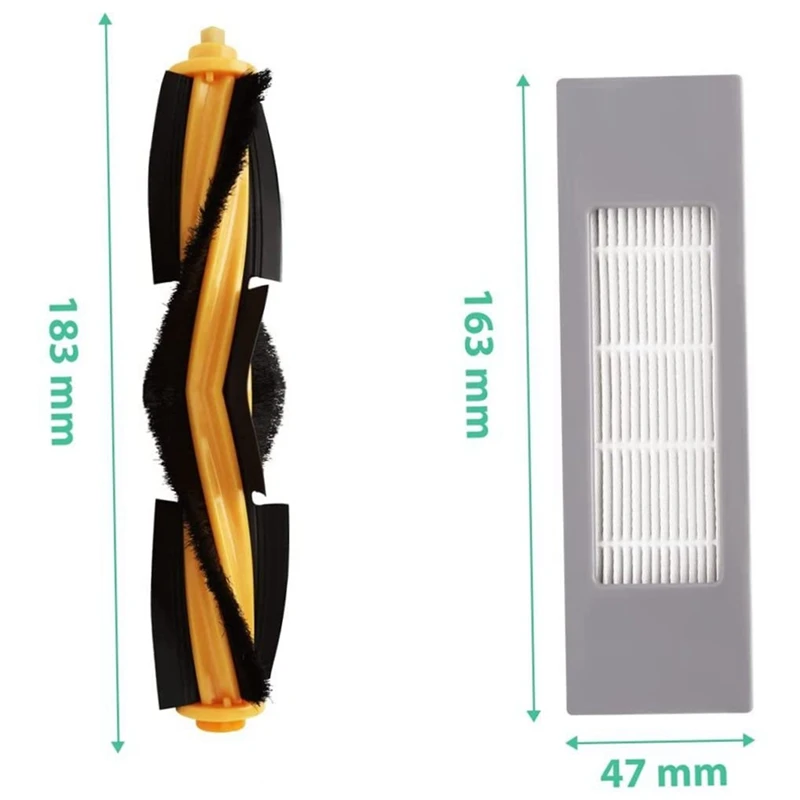 Запасные части основная щетка боковая HEPA-фильтр совместимый для Ecovacs T9 T8 T8max T8AIVI