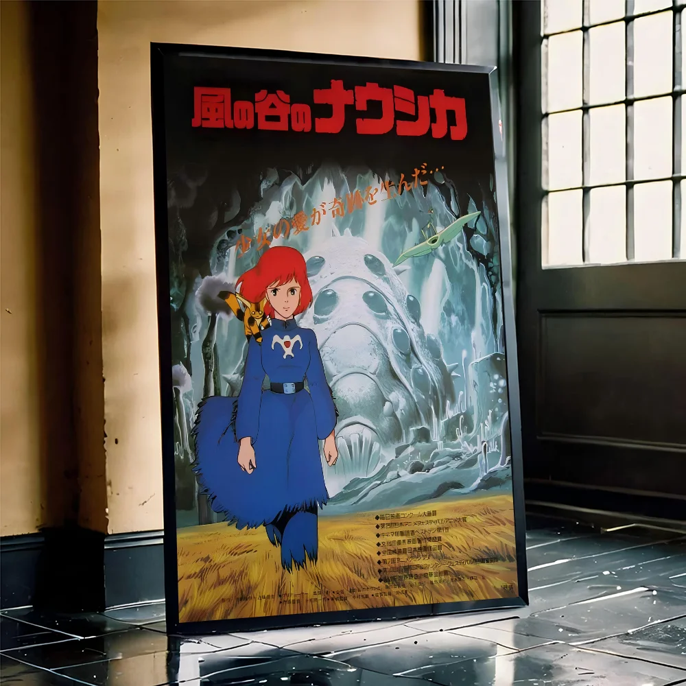 Anime Nausicaa Of The Valley DIY Sticky Poster Waterproof Paper Sticker Coffee House Bar Home Decor