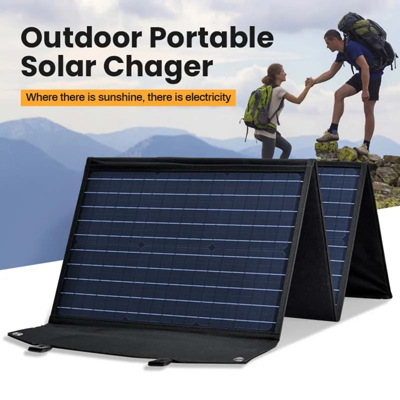 

60w 100w 120w 200w Foldable Solar Panel Kit Complete Camping Sunpolars Portable Battery Charger System RV Home Emergency Power