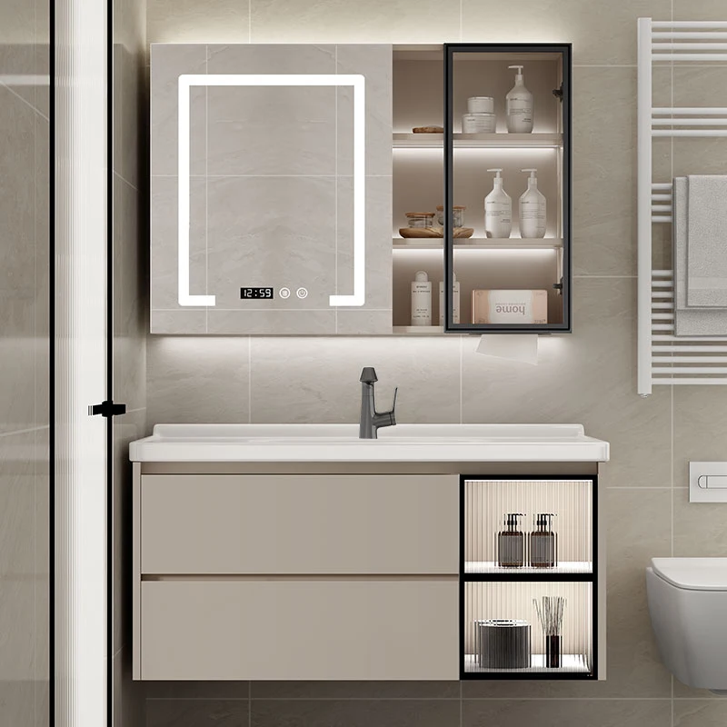 Зеркало-витрина для ванной комнаты умный подвесной шкаф хранения ювелирных