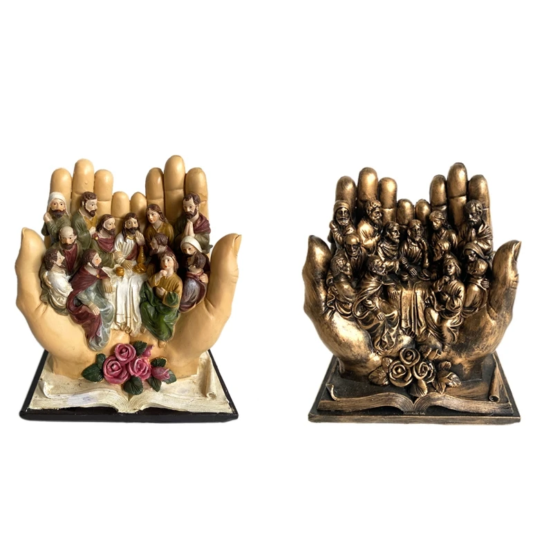 

The Last Supper Scene Jesus And The 12 Disciples Religious Statue Christian Catholic Figurine Decor Decorative Gift