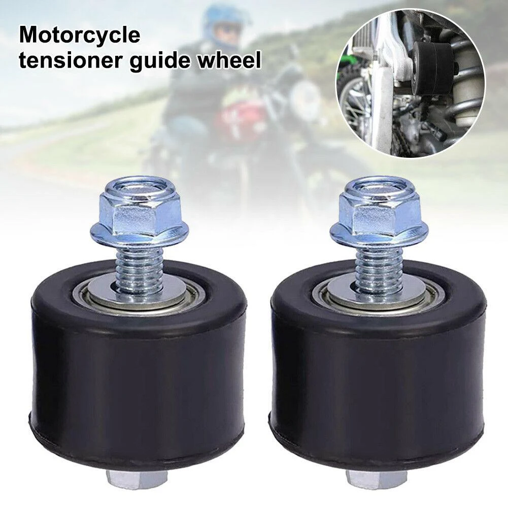 

2x 8mm Drive Chain Pulley Roller Slider Tensioner Wheel Guide For YFZ 350 Dirt Street Bike Motorcycle Accessories