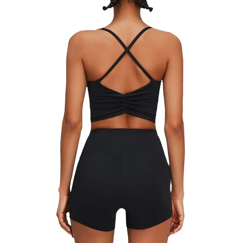 Новый сексуальный спортивный бюстгальтер для йоги женщин высокопрочный