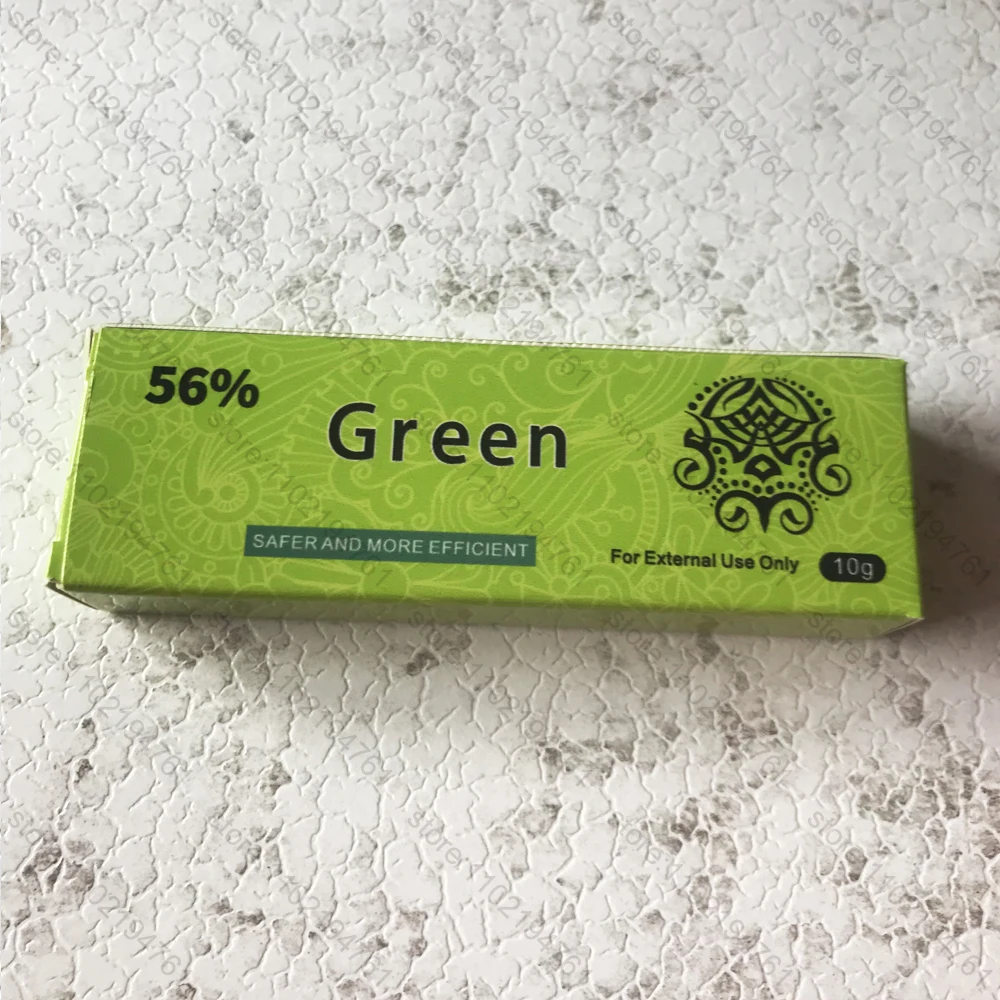 

Green 56% Tattoo Care Cream Before Permanent makeup Body Eyebrow Eyeliner Lips Tattoo Cream 10g
