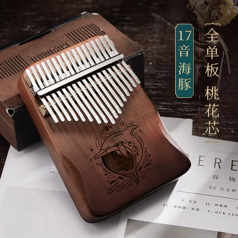 

17 клавиш Kalimba портативный вырезанный вырез выгодный креативный подарок на День святого Валентина для девочек для начинающих клавиатура муз...