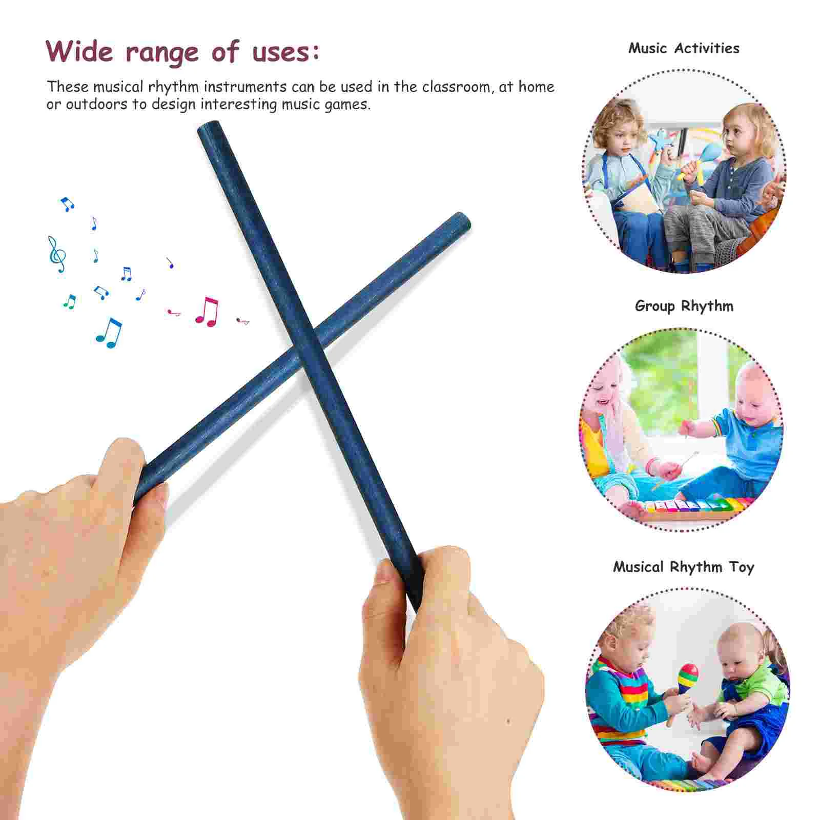 16 шт. круглые палочки для детей бубни взрослых древесные игрушки Wiki Sticks Girl