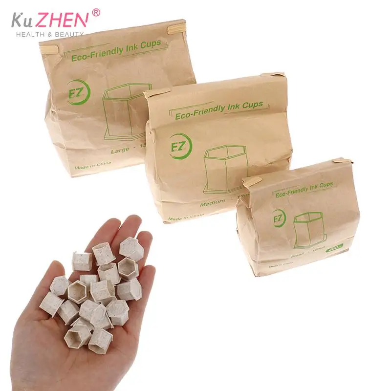 

1000pcs/Pack Tattoo Ink Cup Environmentally friendly and biodegradable Tattoo Supplies Eyebrow Semi-Permanent Makeup Accessorie