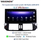Carplay 2Din Android 10 автомобильный мультимедийный плеер Navi GPS 4G + Wifi для toyota land cruiser prado 150 радио 2009 2010 2011 2012 2013