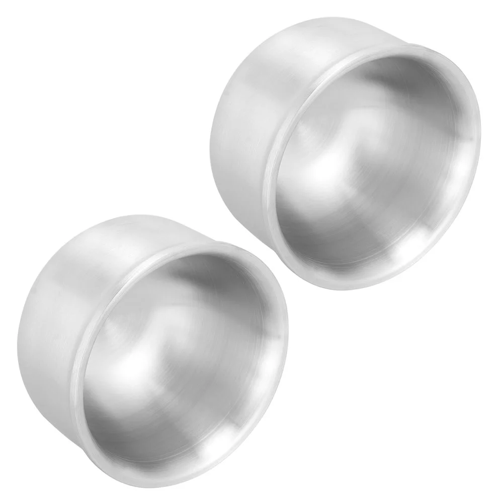 

2Pcs Convenient Noodle Bowls Stainless Pasta Bowls Household Soup Bowls Kitchen Accessory