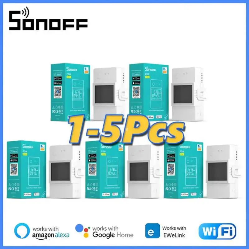 

Выключатель SONOFF POW Elite, 16 А/20 А, Wi-Fi, смарт-дом, ЖК-экран, работает с приложением Alexa Google Home eWeLink