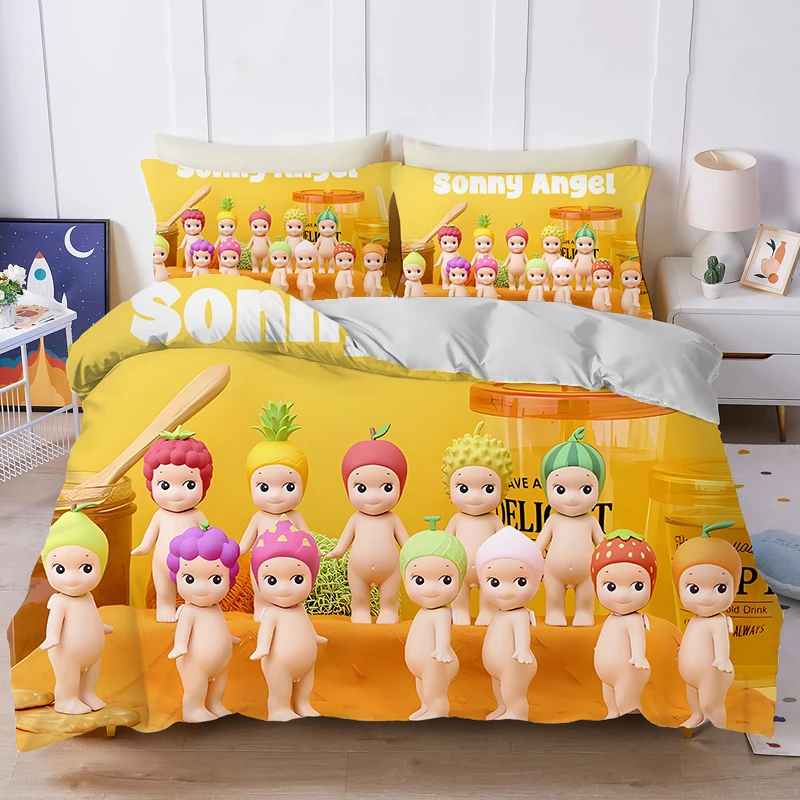Пододеяльники Sonny Angel с героями мультфильмов Kawaii комплекты постельного белья из