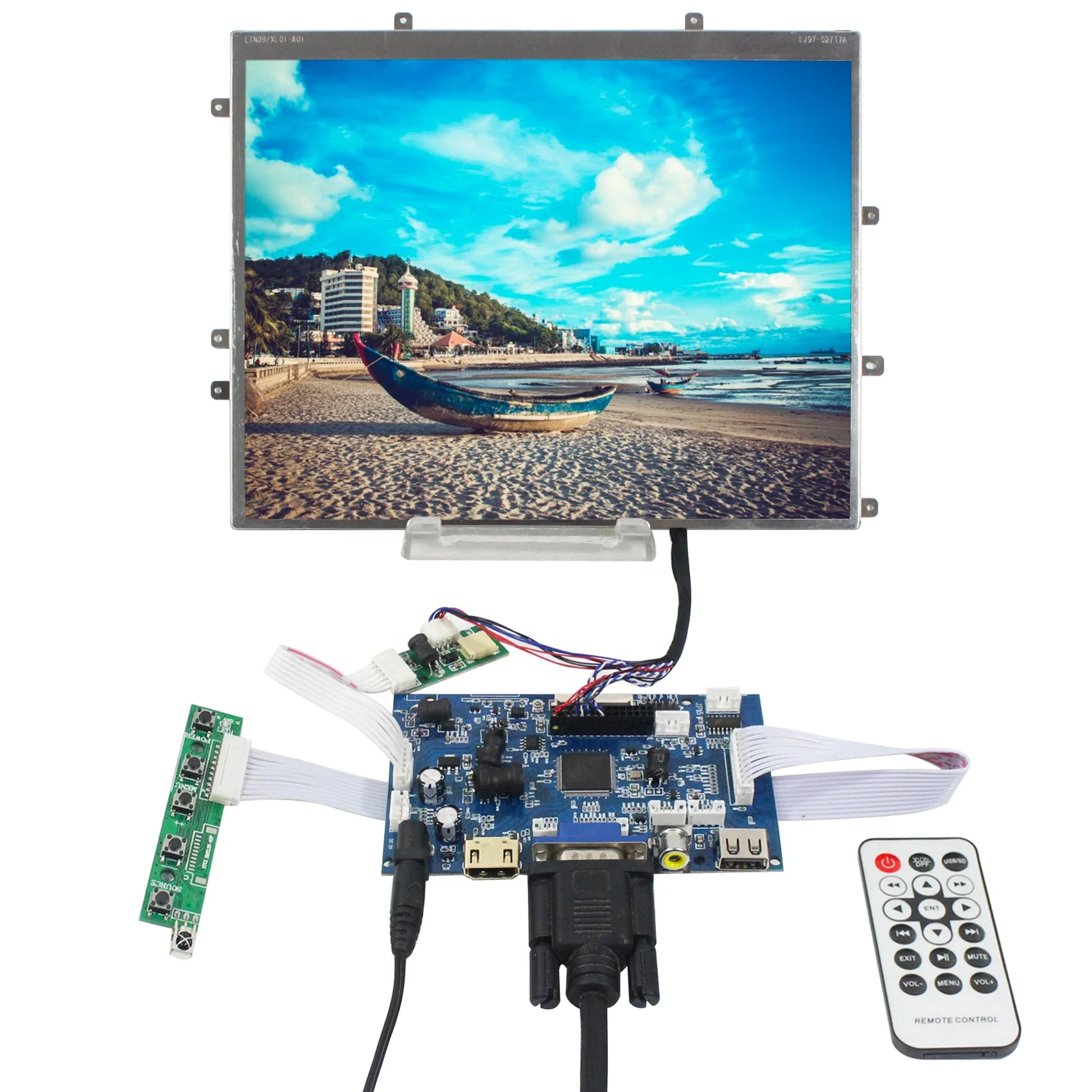 

9.7" 1024x768 IPAD LCD Screen with hd m VGA 2AV USB Automatic Brightness Adjustment LCD Board for 40Pin TTL 30Pin LVDS lcd scree