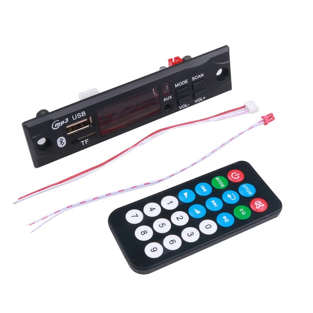 

Speaker Accessory Hot Sale Car Audio USB TF FM Radio Module Wireless Comfortable Bluetooth 5V 12V MP3 WMA Decoder Board MP3 Play