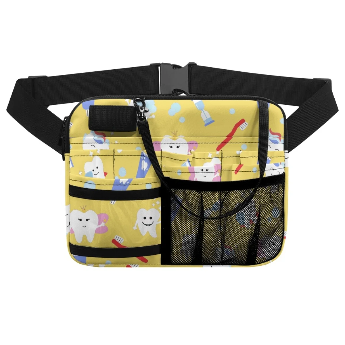 

Dentists Must Buy Teeth Cute Pattern Pockets Portable Medical Supplies Waistpack Durable Gift for Mother Lover Girlfriend Friend