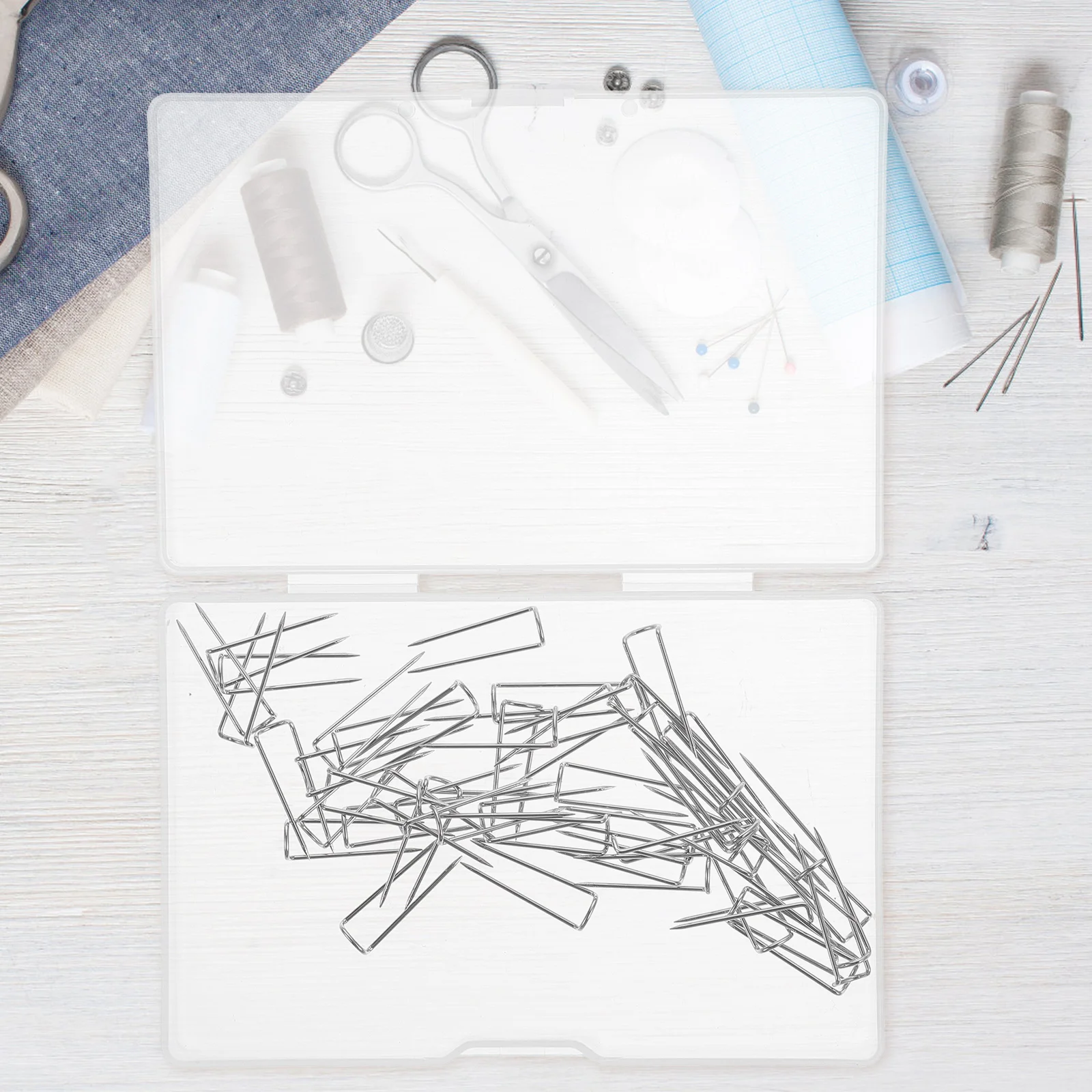 

Sewing U Pin Needle Double Stainless Steel Fork Shaped Positioning Blocking Patchwork Needlecraft Position Shape Metal Cloth