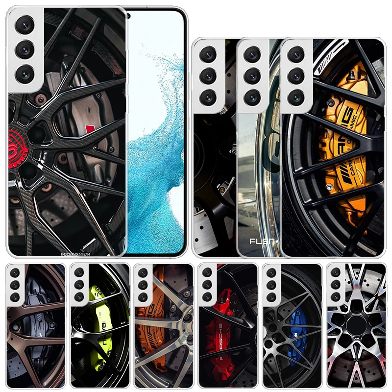 

Sports Car Wheel Tire Speed Soft Cover for Samsung Galaxy S23 S22 S21 Ultra S20 FE S10 Plus Print Phone Case S10E S9 S8 + Patter
